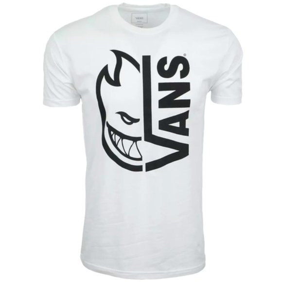 NEW MEN VANS SPITFIRE T -SHIRT  BLACK TEE Front & Back  **CHOOSE COLOR** - Picture 1 of 6